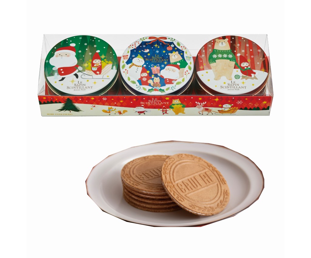 聖誕迷你威化餅(三罐裝) 18pcs